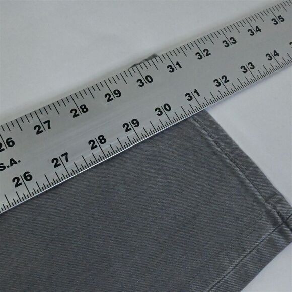 American Eagle 32‎ x 32 Skinny Gray Destroyed Next Level Flex Denim Mens Jeans - Picture 4 of 9